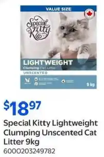 Walmart Special Kitty Lightweight Clumping Unscented Cat Litter offer