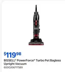 Walmart Bissell powerforce turbo pet bagless upright vacuum offer