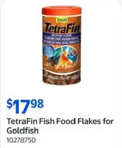 Walmart Tetrafin fish food flakes for goldfish offer