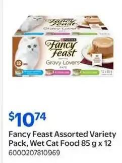 Walmart Fancy Feast Assorted Variety Pack, Wet Cat Food offer
