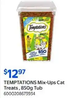 Walmart TEMPTATIONS Mix-Ups Cat Treats offer