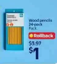 Walmart Wood pencils offer