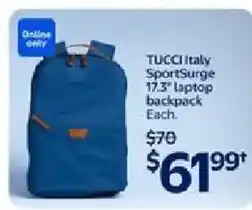 Walmart TUCCI Italy SportSurge 17.3" laptop backpack Each offer