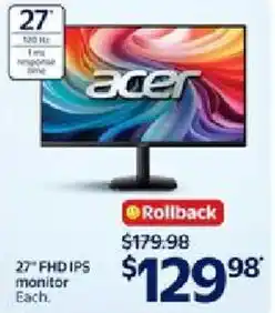 Walmart 27" FHD IPS monitor offer