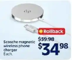 Walmart Scosche magnetic wireless phone charger offer