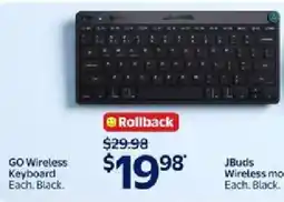 Walmart GO Wireless Keyboard offer