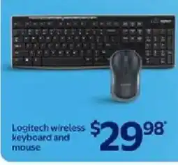 Walmart Logitech wireless keyboard and mouse offer