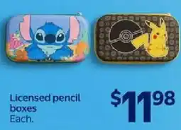 Walmart Licensed pencil boxes offer