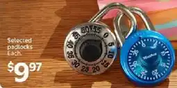 Walmart Selected padlocks offer