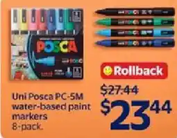 Walmart Uni Posca PC-5M water-based paint markers offer
