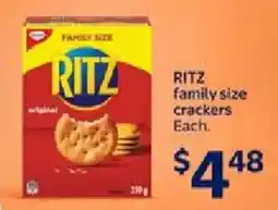 Walmart RITZ family size crackers offer