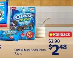 Walmart OREO Mini Snak Paks offer