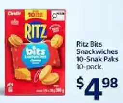 Walmart Ritz Bits Snackwiches offer