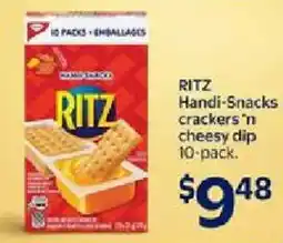 Walmart RITZ Handi-Snacks crackers 'n cheesy dip offer