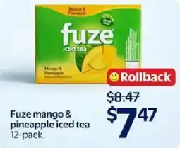 Walmart Fuze mango & pineapple iced tea offer