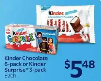 Walmart Kinder Chocolate or Kinder Surprise offer