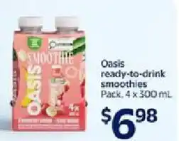 Walmart Oasis ready-to-drink smoothies offer