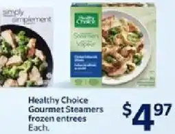 Walmart Healthy Choice Gourmet Steamers frozen entrees offer