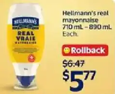 Walmart Hellmann's real mayonnaise offer