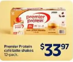 Walmart Premier Protein café latte shakes offer