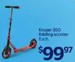 Walmart Kruzer 200 folding scooter offer