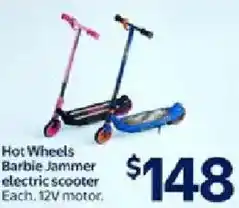 Walmart Hot Wheels Barbie Jammer electric scooter offer