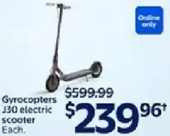Walmart Gyrocopters J30 electric scooter offer