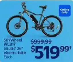 Walmart 5th Wheel WLB17 adults' 26" electric bike offer