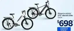 Walmart Phoenix adults' 27.5 electric bike offer