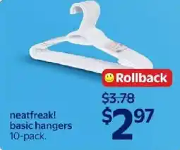 Walmart Neatfreak! basic hangers offer