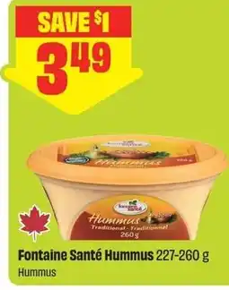 FreshCo Fontaine Santé Hummus offer