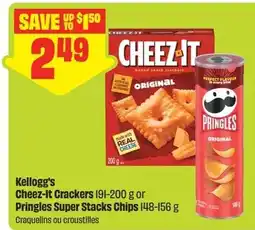 FreshCo Kellogg's Cheez-It Crackers or Pringles Super Stacks Chips offer