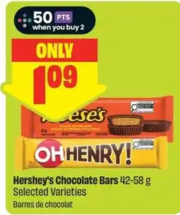 FreshCo Hershey's Chocolate Bars offer