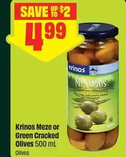 FreshCo Krinos Meze or Green Cracked Olives offer