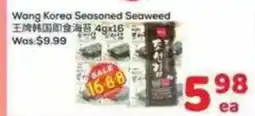 Foody Mart Wang Korea Seasoned Seaweed offer