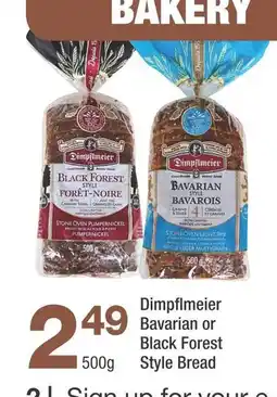 Highland Farms Dimpflmeier Bavarian or Black Forest Style Bread offer
