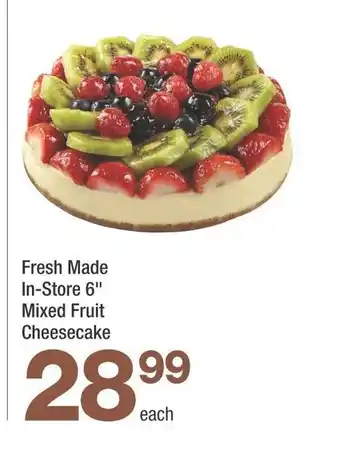 Fresh Made In-Store 6" Mixed Fruit Cheesecake