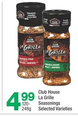 Highland Farms Club House La Grill Seasonings Selected Varieties offer