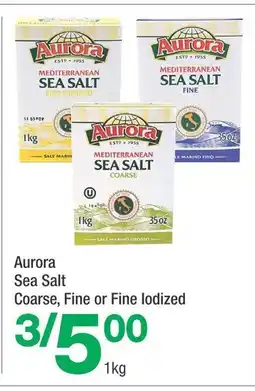 Highland Farms Aurora Sea Salt Coarse, Fine or Fine lodized offer