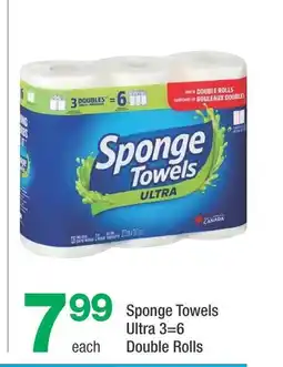 Highland Farms Sponge Towels Ultra 3=6 Double Rolls offer