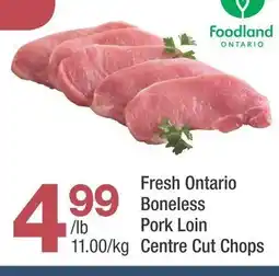 Highland Farms Fresh Ontario Boneless Pork Loin Centre Cut Chops offer