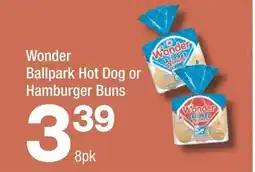 Highland Farms Wonder Ballpark Hot Dog or Hamburger Buns offer