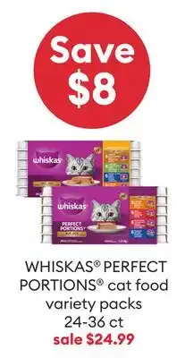 Petsmart WHISKAS PERFECT PORTIONS cat food offer