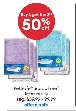 Petsmart PetSafe ScoopFree litter refills offer