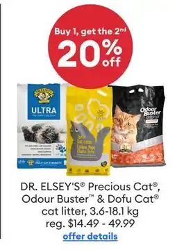 Petsmart DR. ELSEY'S Precious Cat , Odour Buster & Dofu Cat cat litter offer