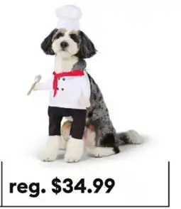 Petsmart Thrills & Chills Chef Dog Costume offer