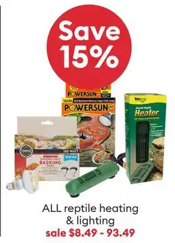 Petsmart ALL reptile heating & lighting offer