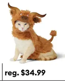 Petsmart Thrills & Chills Highland Cow Dog & Cat Costume offer