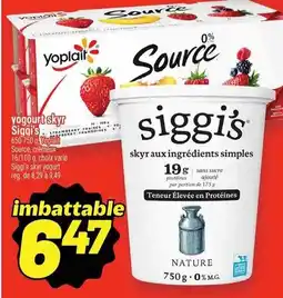 Metro Yogourt skyr siggi's offer