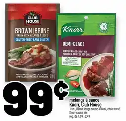 Metro Knorr, Club House Mélange à sauce offer
